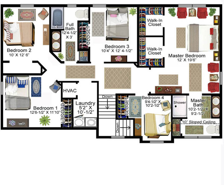 Litzenberger Model Floor Plan - Second Floor