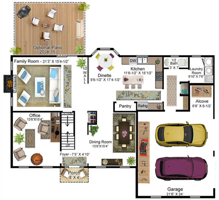 Rebelo Model Floor Plan - First Floor