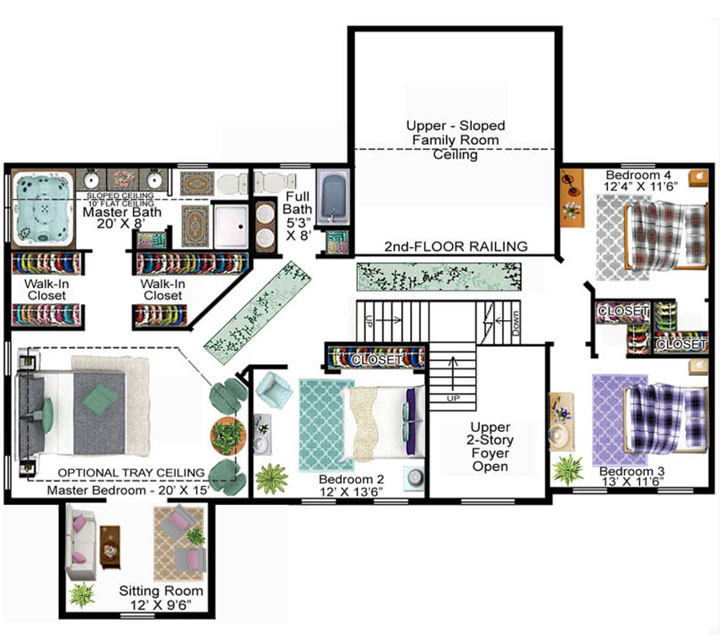 Rebert Model Floor Plan - Second Floor